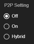 Disabling P2P